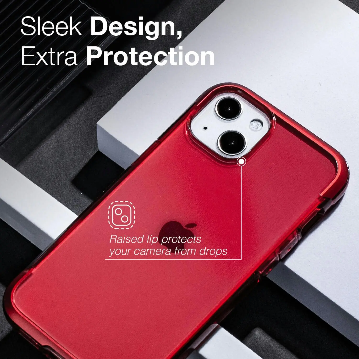 X-Doria Raptic Air Shockproof Slim Case/Cover For Apple iPhone 13 Pro Max Red