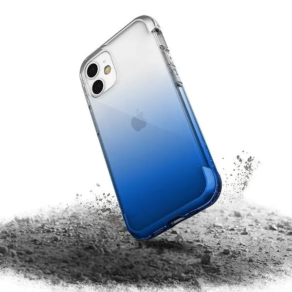 X-Doria Raptic Air Shockproof Case/Cover For Apple iPhone 12 Mini Blue Gradient