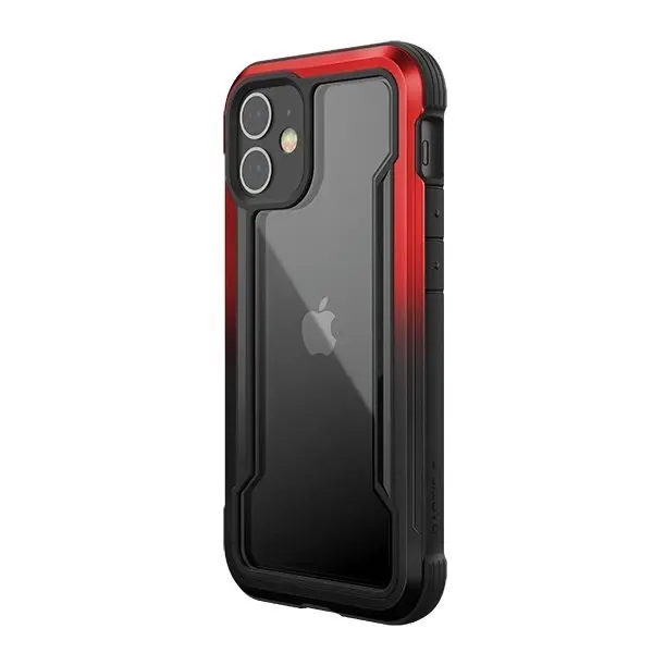 X-Doria Raptic Shield Protective Case/Cover For Apple iPhone 12 Mini Black/Red