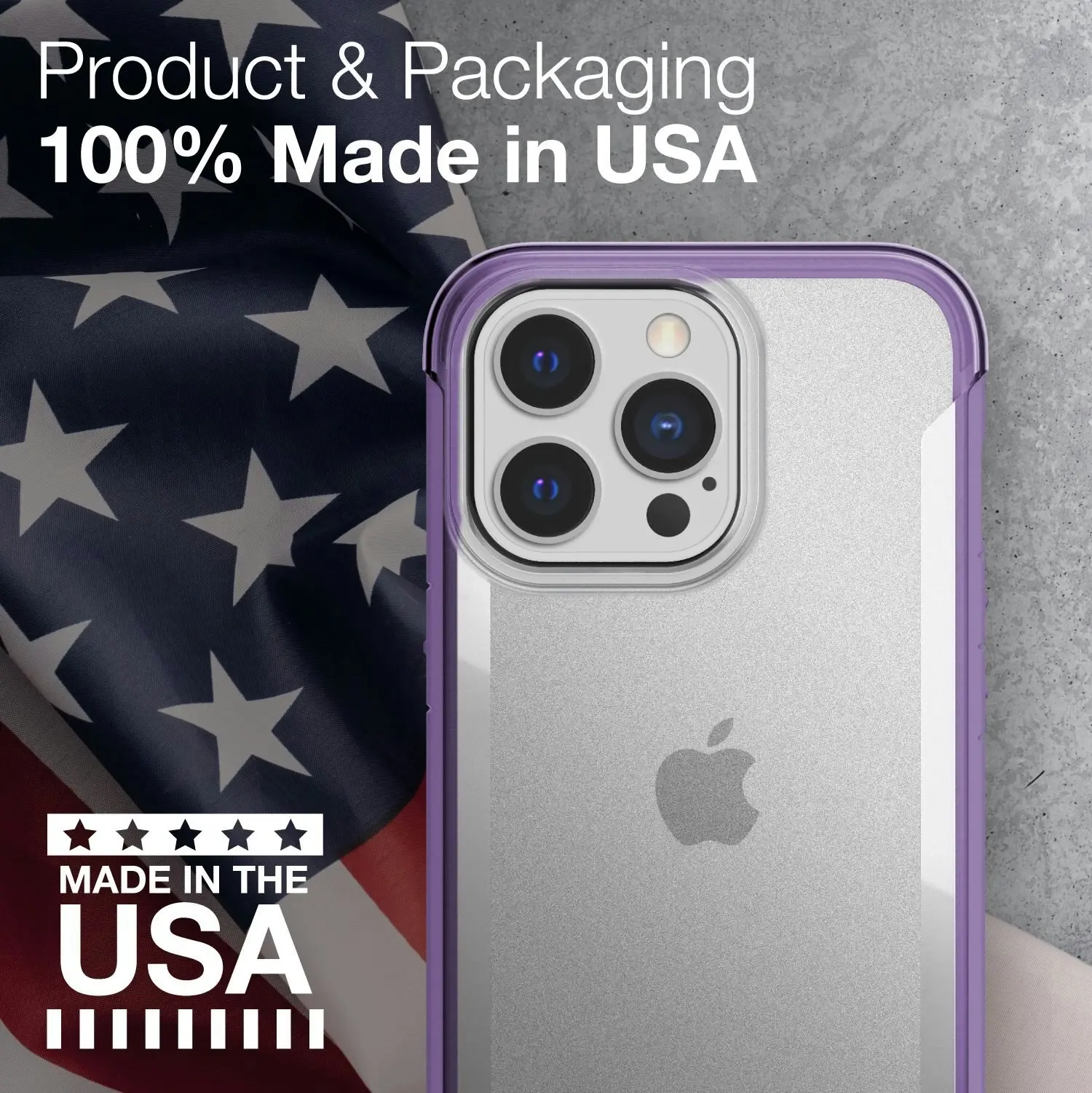 X-Doria Raptic Terrain Eco-Friendly Mobile Case For Apple iPhone 13 Pro Purple