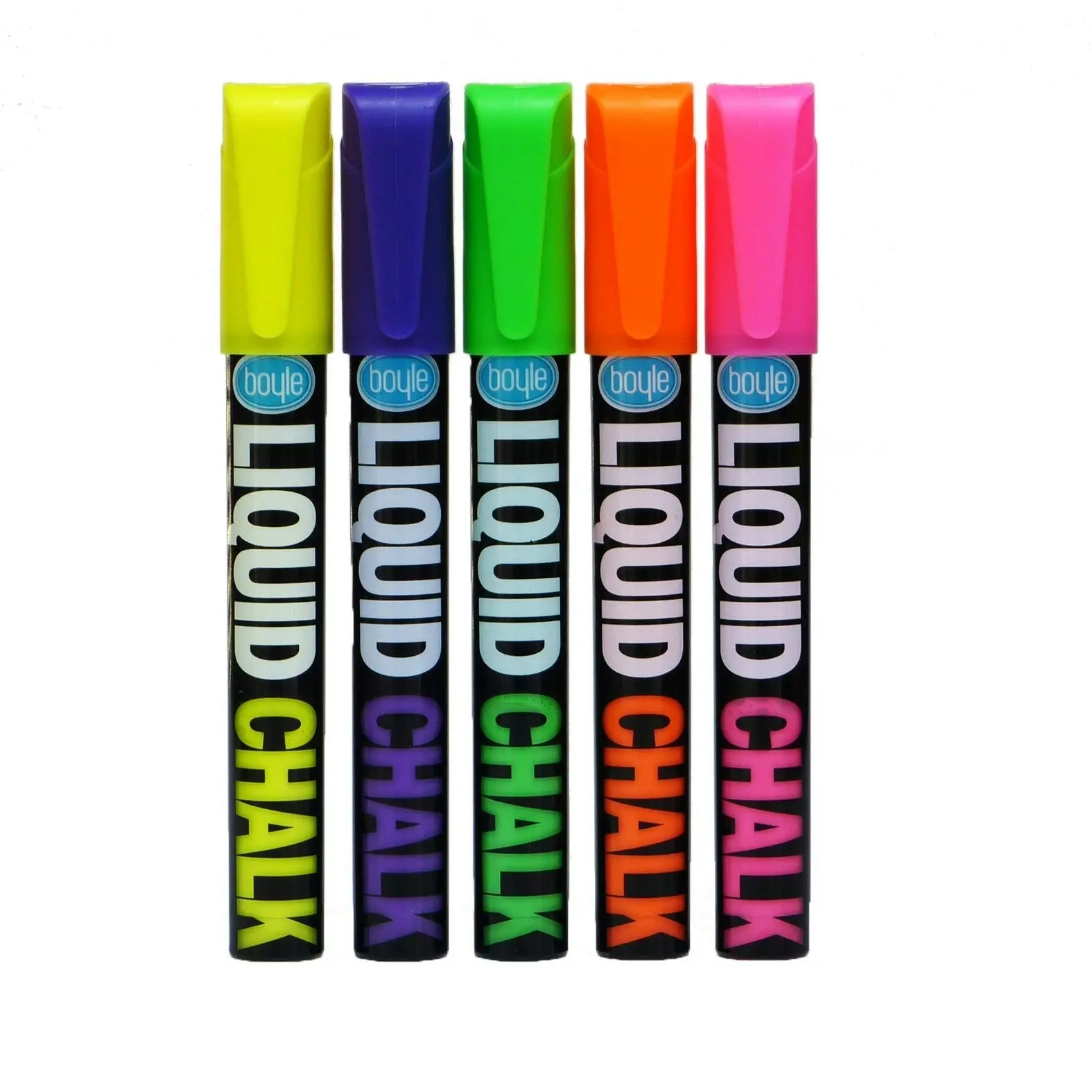 2x 5pc Boyle Kids/Child Liquid Chalk Writing/Drawing Craft Markers Fluorescent