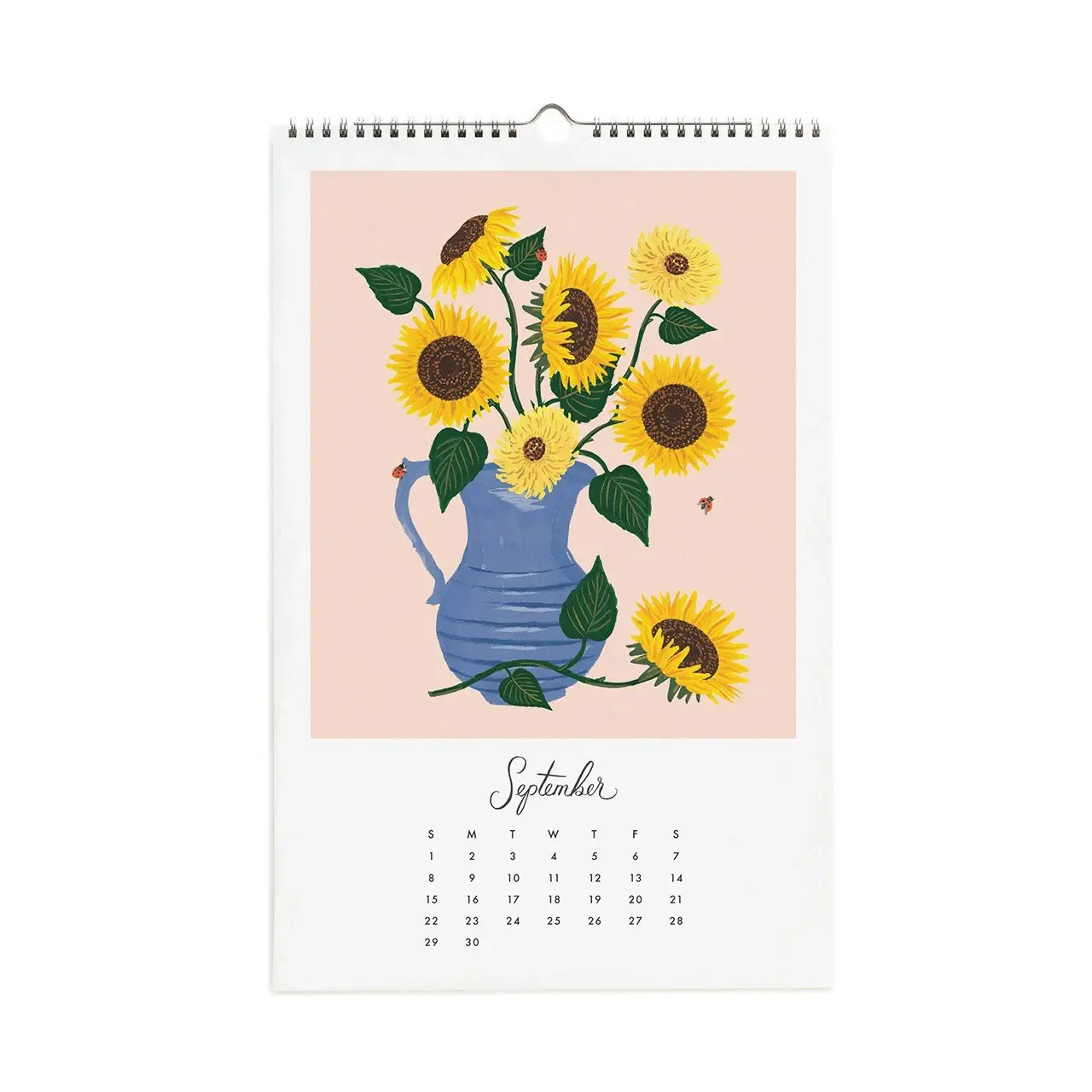 Rifle Paper Co 2024 28x43cm Warm White Text Paper Flower Studies Wall Calendar