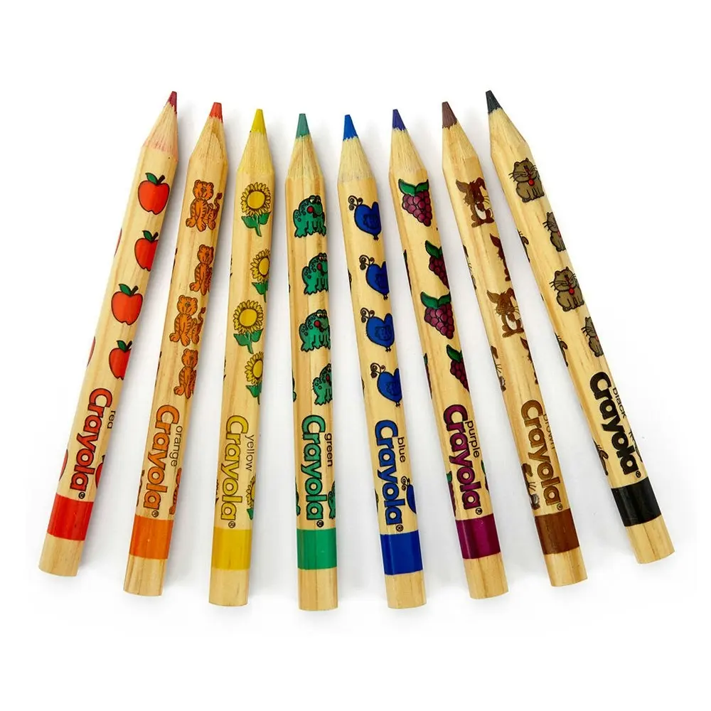 8pc Crayola Write Start Pre-Sharpened Coloured Pencils Drawing Art/Craft Kids 6+