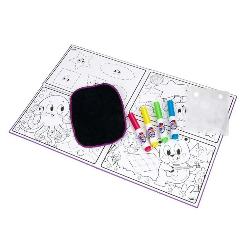 Crayola Colour & Erase 30x45cm Reusable Activity Board w/ Marker Kids/Child 3y+