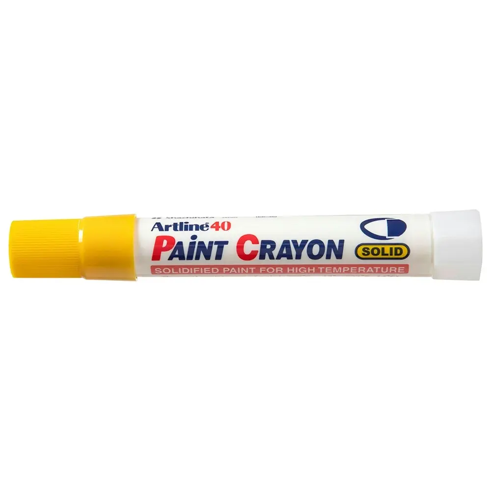 12PK Artline 40 Permanent Paint Crayon High Temperature - Yellow