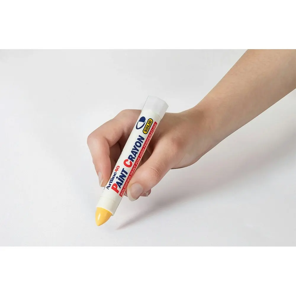 12PK Artline 40 Permanent Paint Crayon High Temperature - Yellow