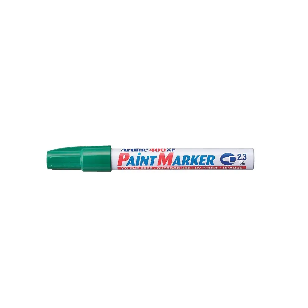 12PK Artline 400 Permanent Paint Marker 2.3mm Bullet Nib - Green