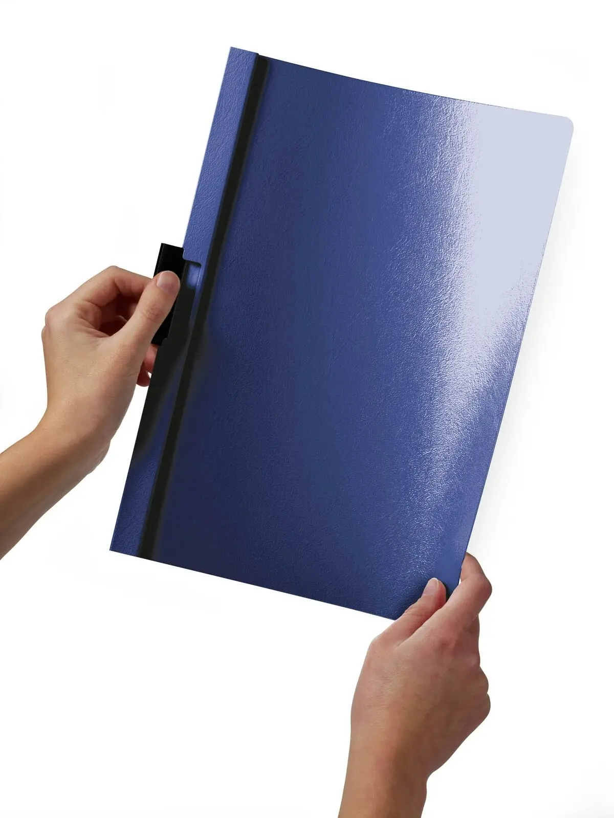 5x Durable Duraclip 30-Sheet A4 Document File Folder Stationery Organiser Blue