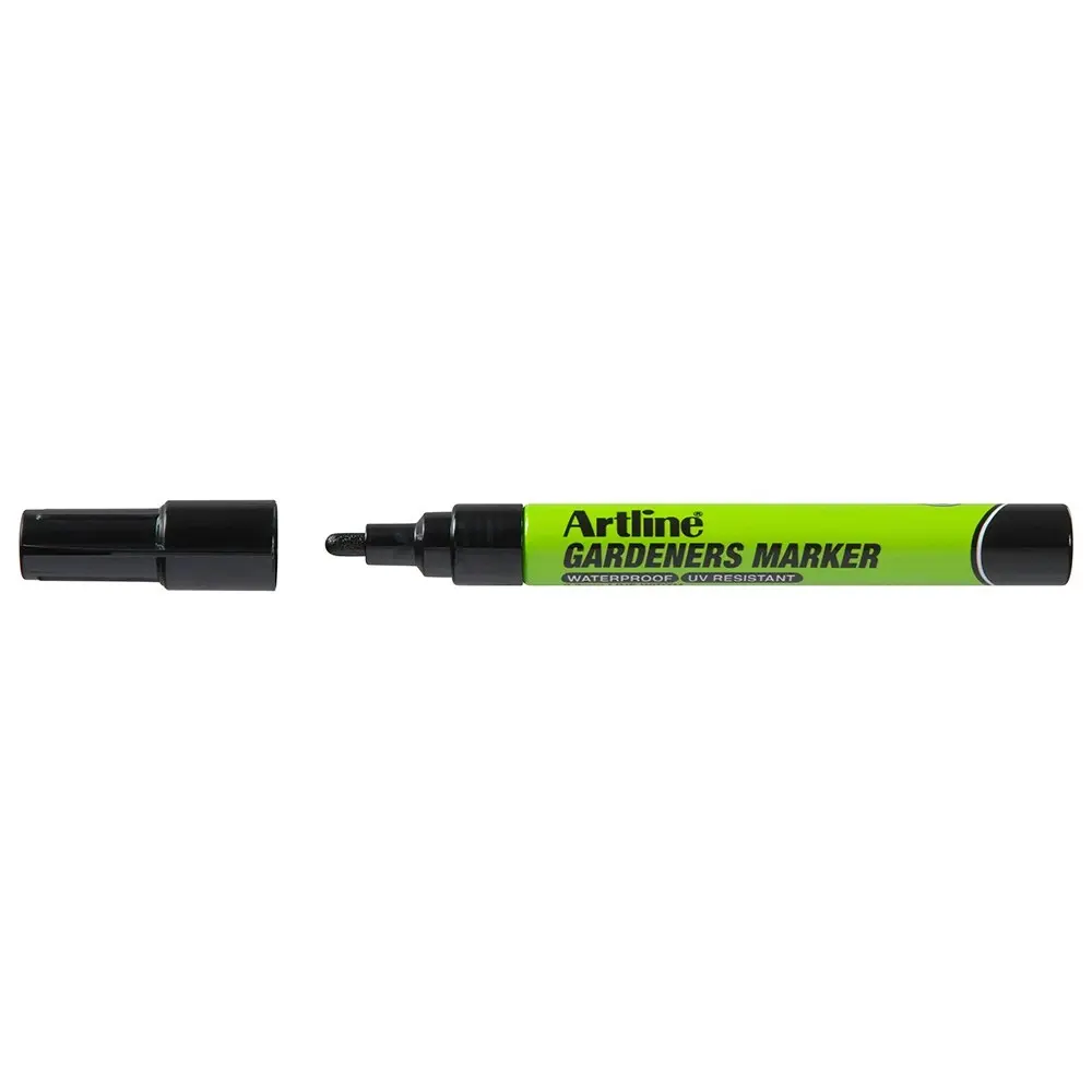 12PK Artline Gardeners Permanent Marker 1.5mm Bullet Nib - Black Hs