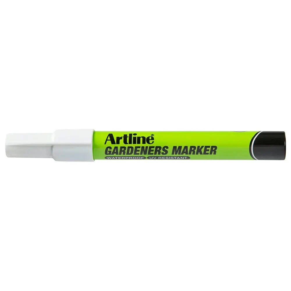 12PK Artline Gardeners Permanent Marker Fade Resistant - White