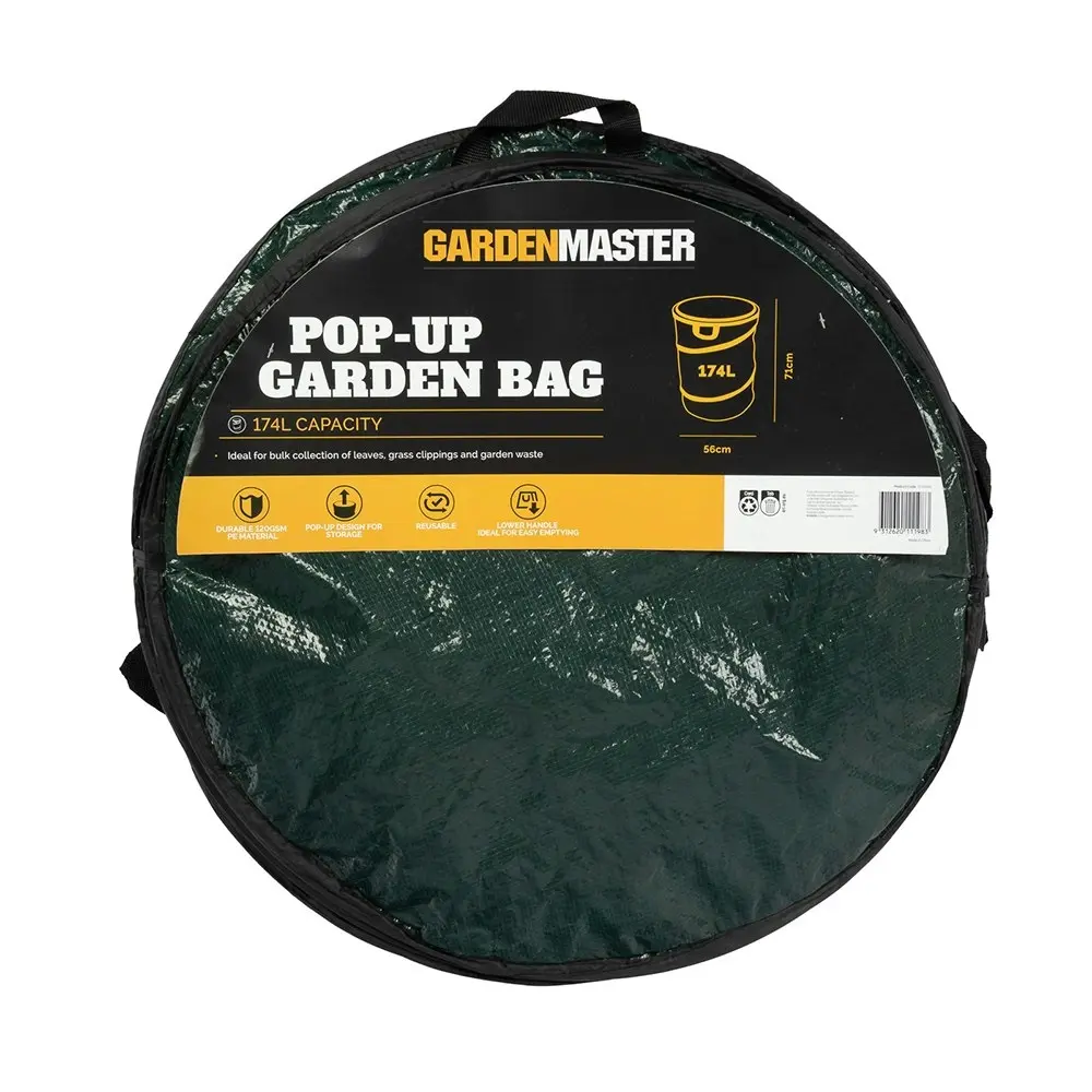 2x Gardenmaster Reusable Durable Pop Up Waste Gardening Bag Heavy Duty 174L