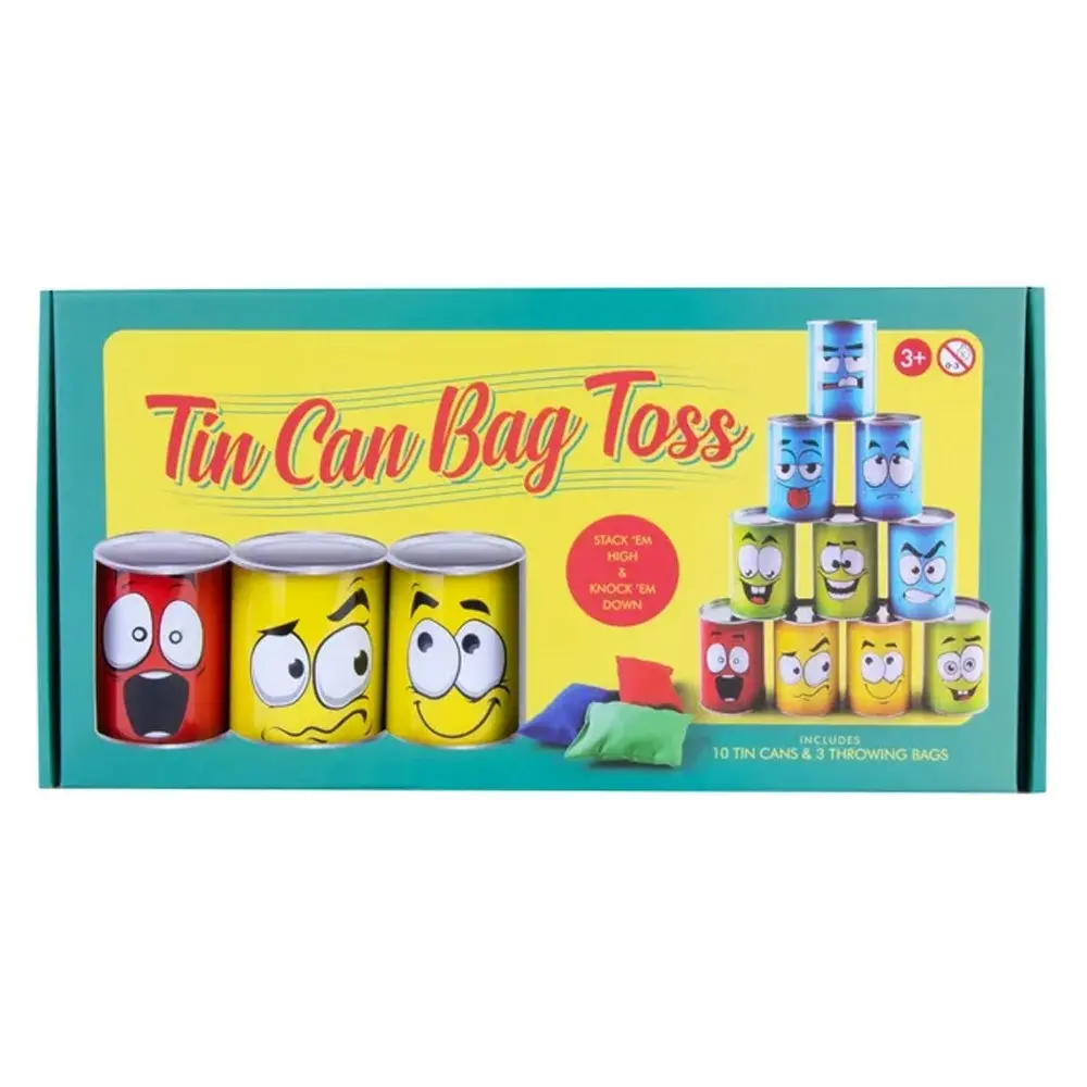 13pc Tin Can Bag Toss Throwing Game 3y+ Kids/Toddler Children Activity Play Toy