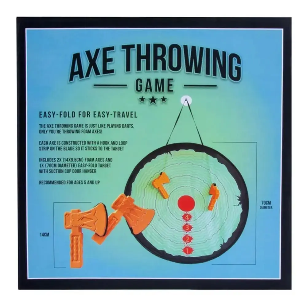 Foam Axe 70cm Throwing Game Board 5y+ Kids/Children Activity Play Portable Toy