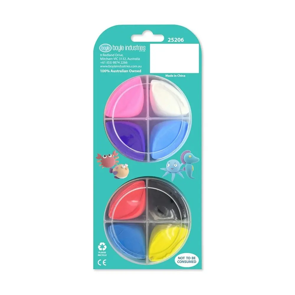 3PK Boyle Crafty Light Modelling Clays Kids DIY Projects Under The Sea 60g 5+