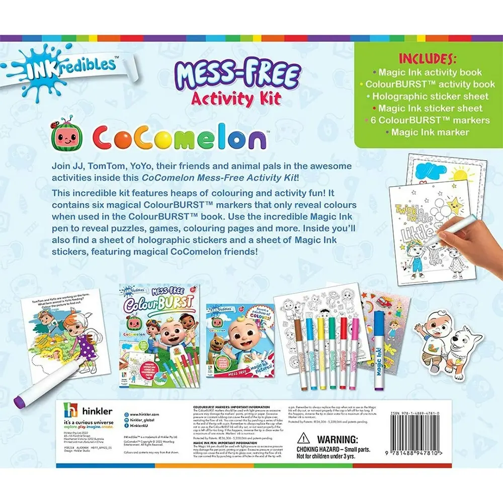 Inkredibles CoComelon Colouring Art Activity Kit Kids/Children Craft 3y+