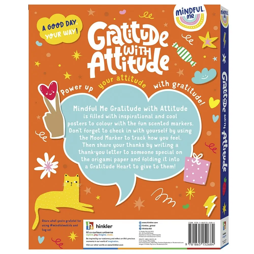 Elevate Mindful Me Gratitude with Attitude Colouring Activity Kit Art Pad 6y+