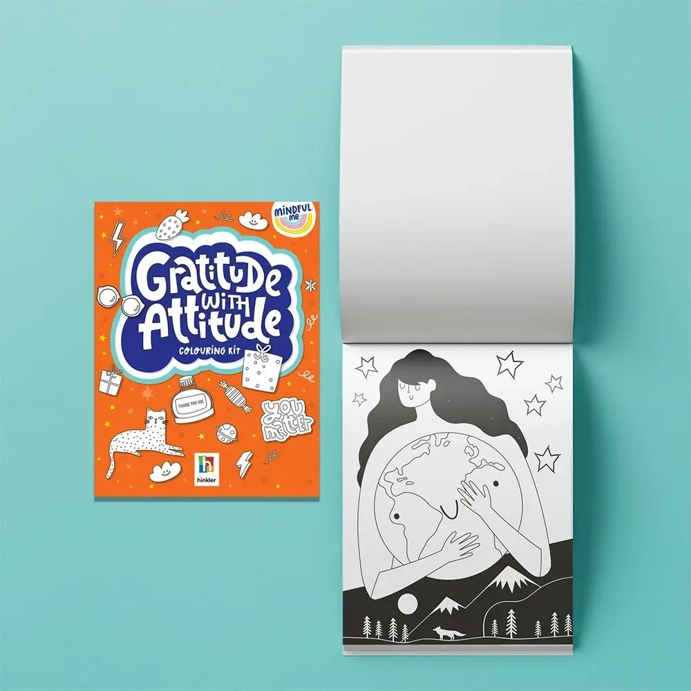 Elevate Mindful Me Gratitude with Attitude Colouring Activity Kit Art Pad 6y+