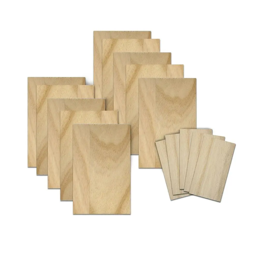 2x 15pc Boyle Hobby Craft DIY Kids/Adult Model Paulownia Wood Small Sheet Pack