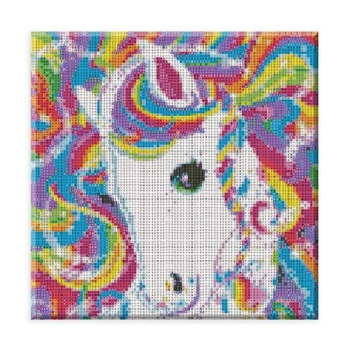 Art Maker Crystal Creations Canvas: Rainbow Unicorn Craft Activity Kit 14y+