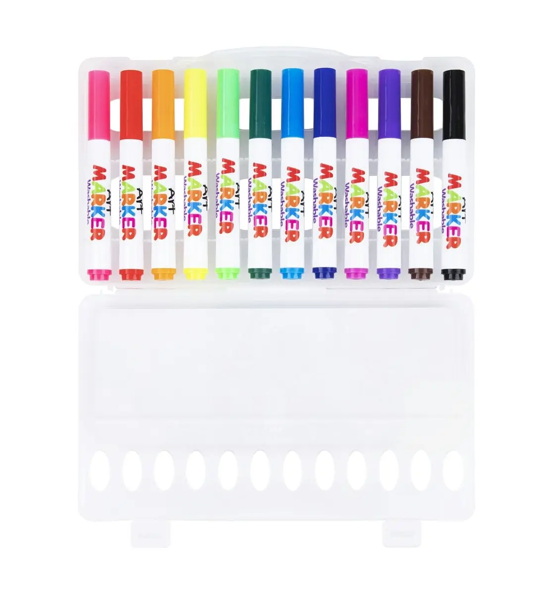 Tookyland 12-Colour Washable Marker Colouring/Drawing Art/Craft Kids/Toddler 3+