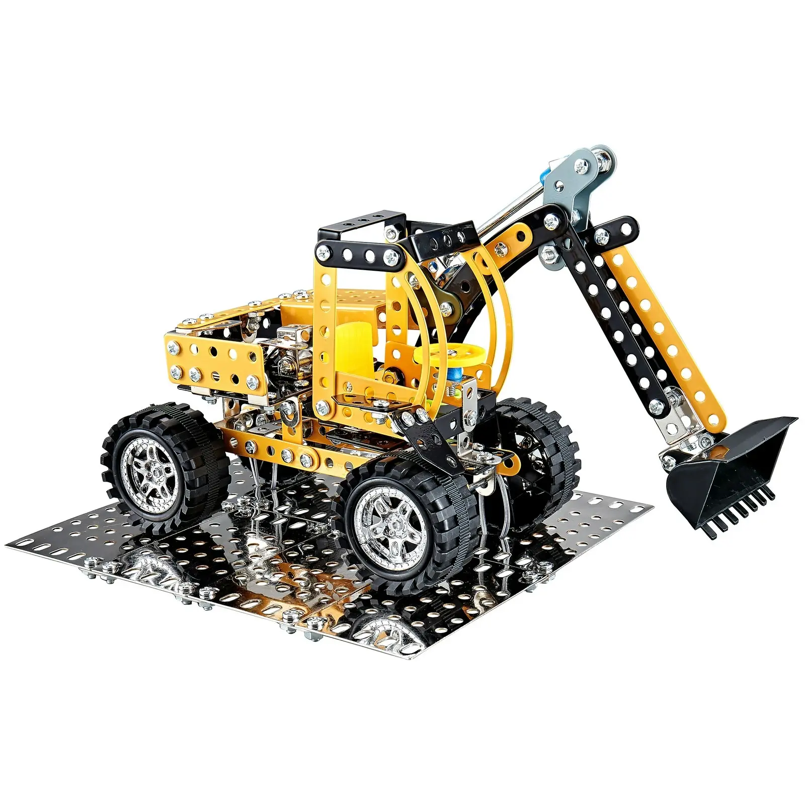 STEAM Metal Craft 27cm Excavator DIY Construction Kit Activity Toy Kids 8y+