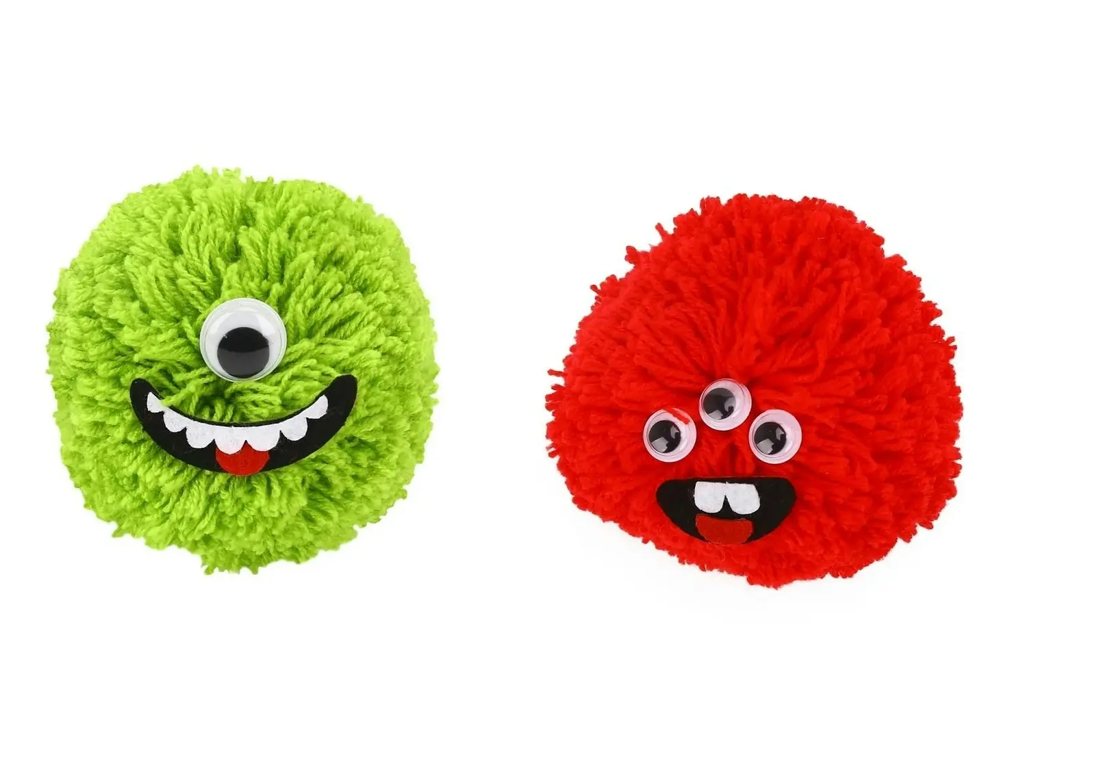 13pc Tookyland Kids Pom-Pom DIY Monster Art/Craft Kit Activity Fun Play Toy 5+