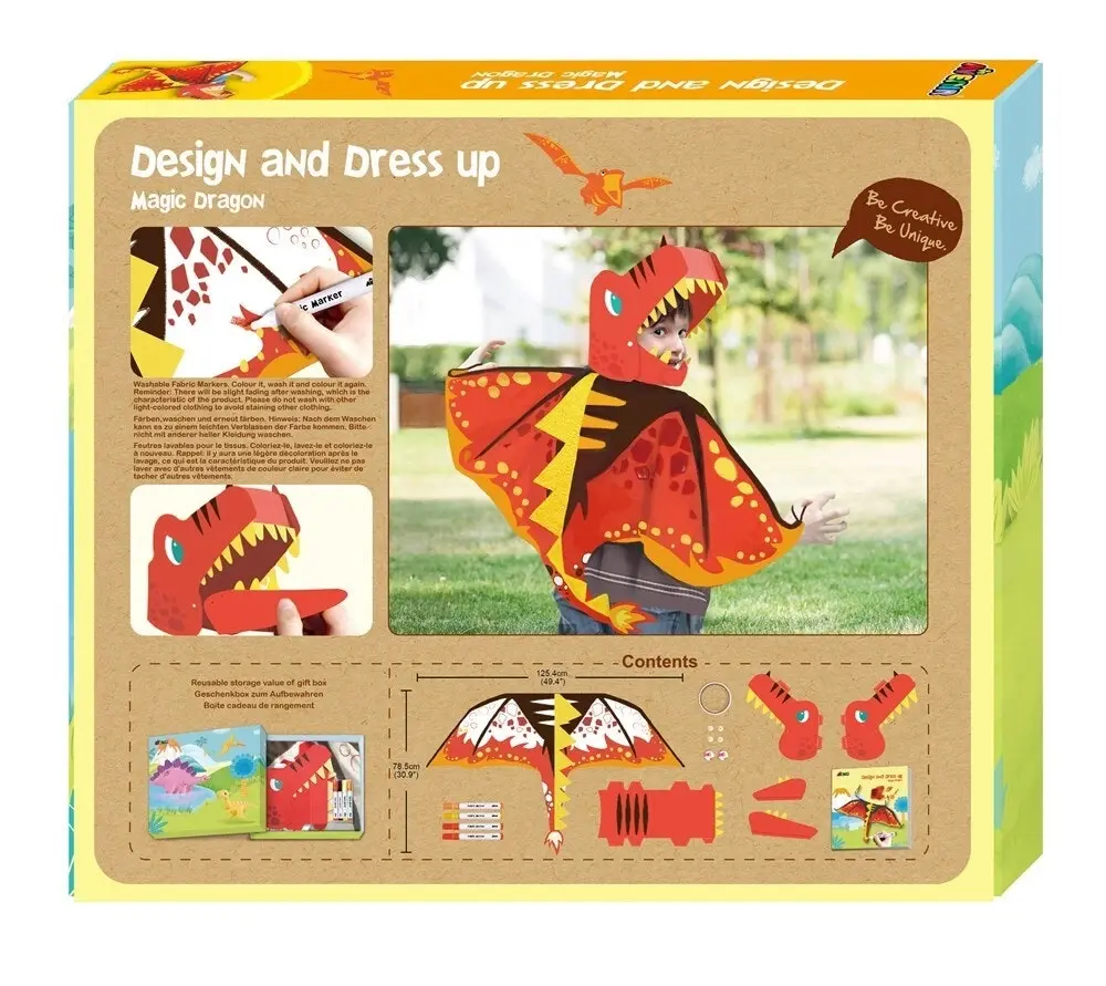 Avenir Design & Dress Up Magic Dragon Creative Activity Kids Pretend Play 5y+