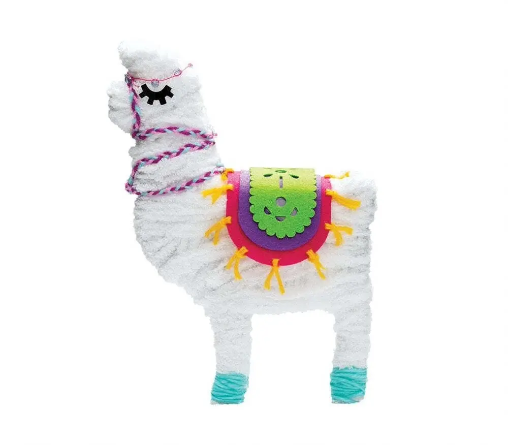 4M KidzMaker Make Your Own 24cm DIY Llama Doll Kids/Children Art Activity 5y+