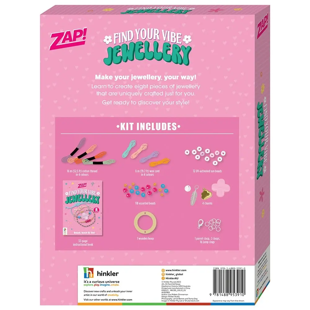 Zap! Extra Zap! Find Your Vibe Jewellery Craft Activity Kit Art Project 8y+