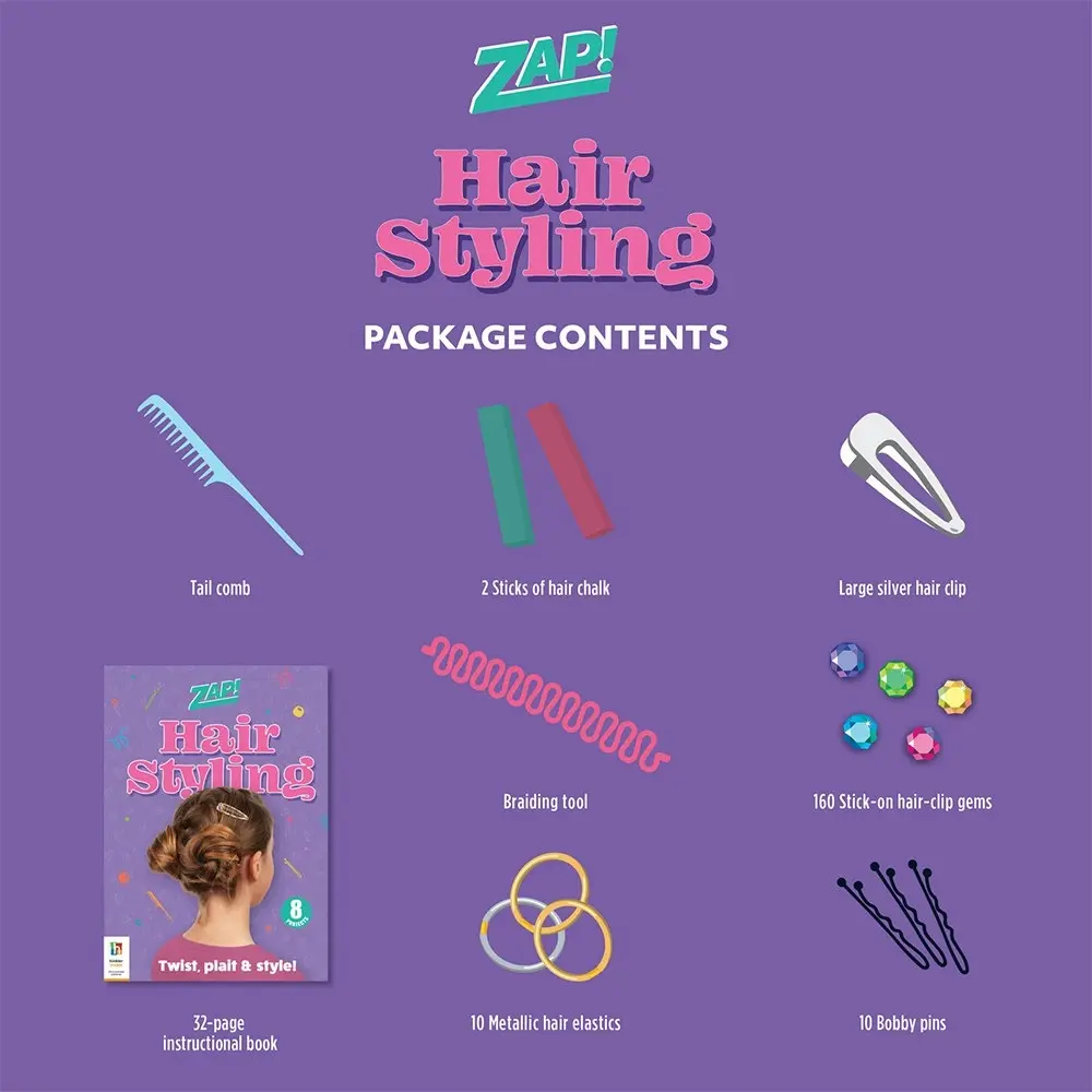 Zap! Extra Hair Styling Art And Craft Activity Kit Kids/Childrens Project 8y+