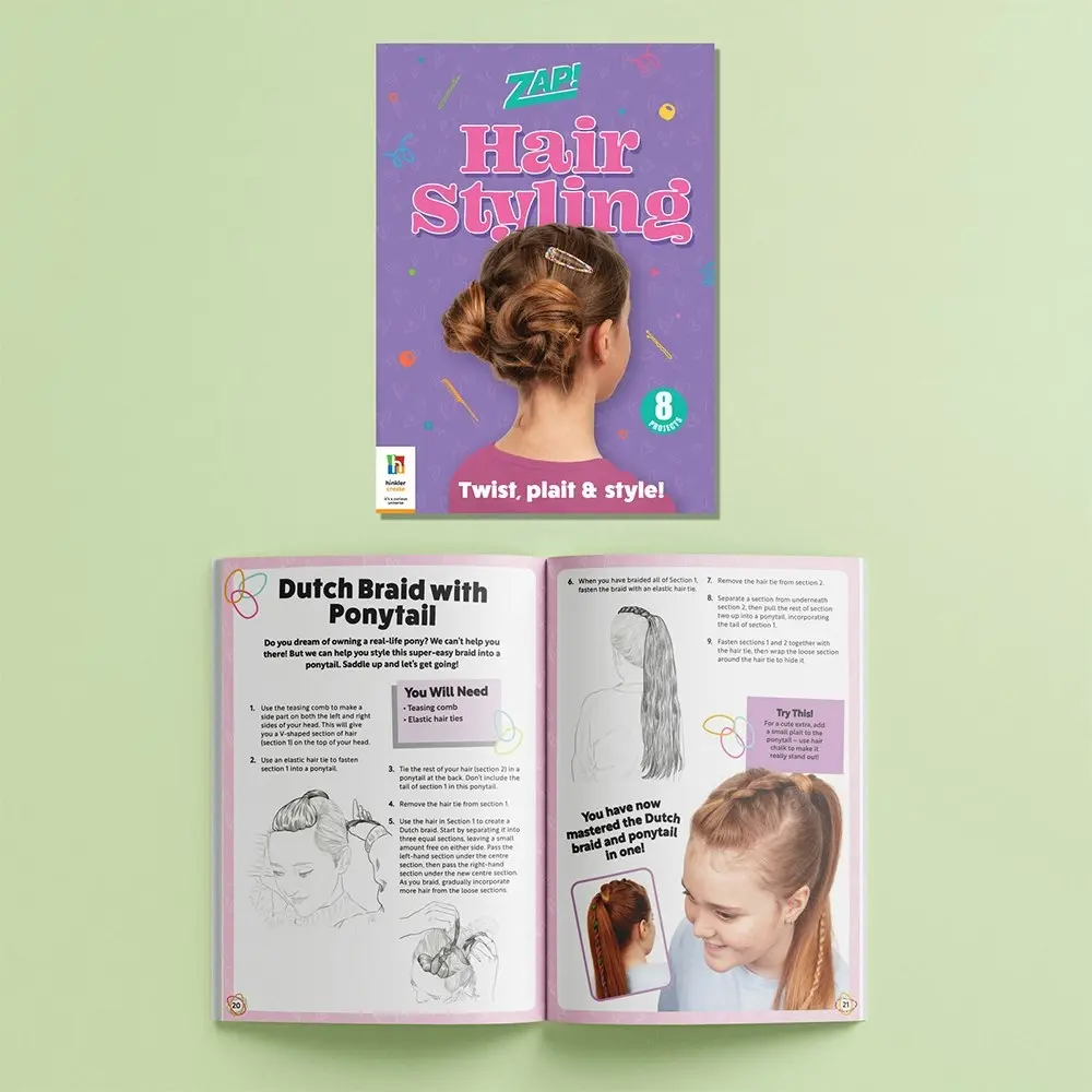 Zap! Extra Hair Styling Art And Craft Activity Kit Kids/Childrens Project 8y+