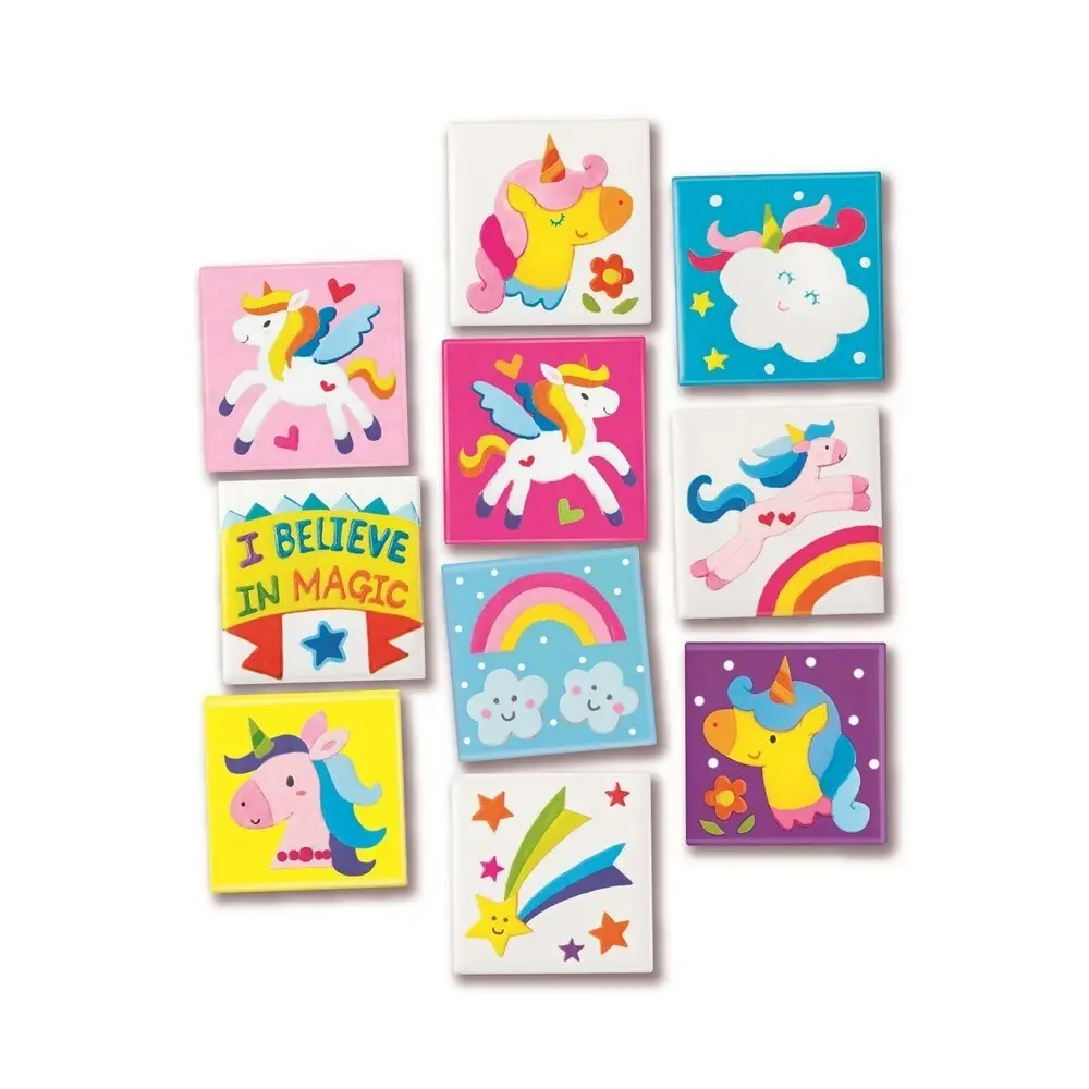 4M Creative Craft Unicorns Mini Tile Activity DIY Art/Craft Kids/Children 8y+