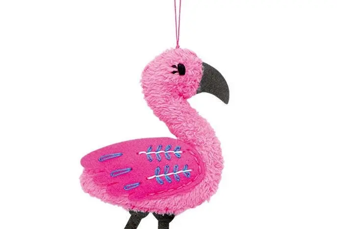 Avenir Sewing Key Chain Flamingo Soft Plush Kids/Children Fun Craft Activity 8y+