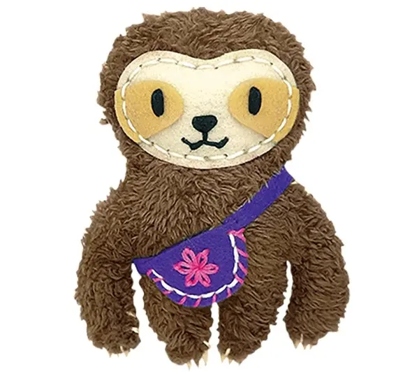 Avenir Sewing Key Chain Sloth Soft Plush Kids/Children Fun Craft Activity 8y+