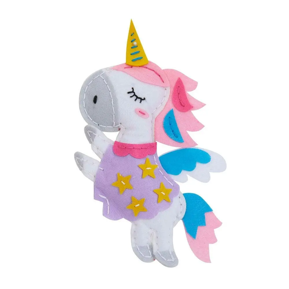 Avenir Sewing Fabric/Yarn Unicorn Doll Creative Art/Craft Stuffed Toy Kids 6y+