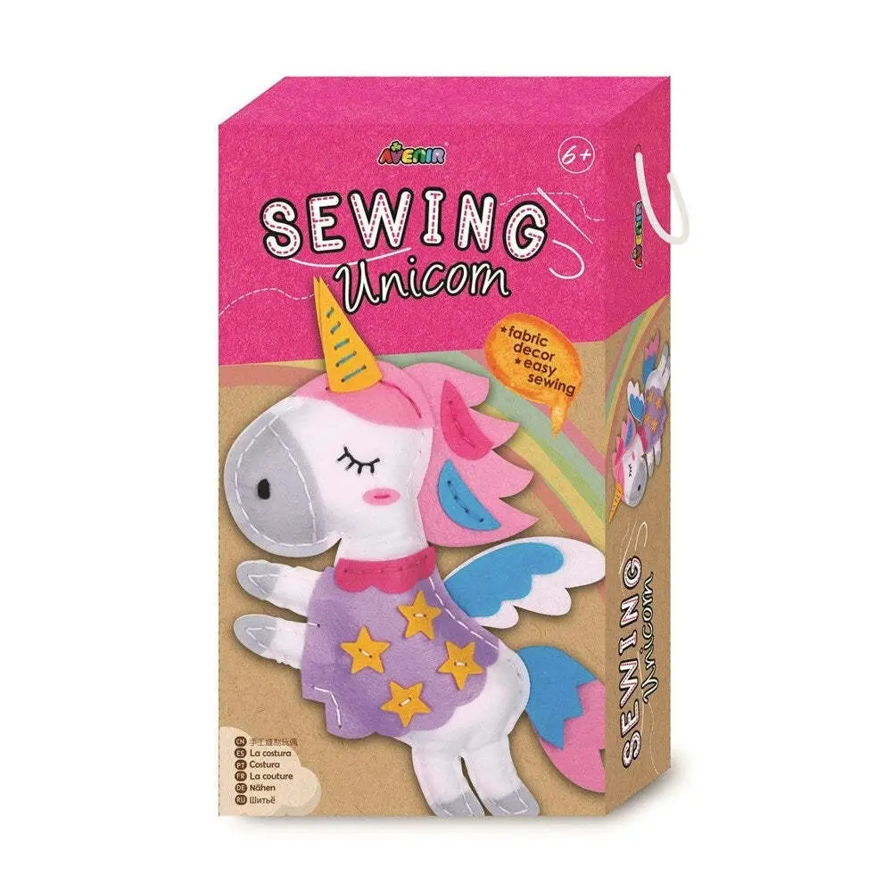 Avenir Sewing Fabric/Yarn Unicorn Doll Creative Art/Craft Stuffed Toy Kids 6y+