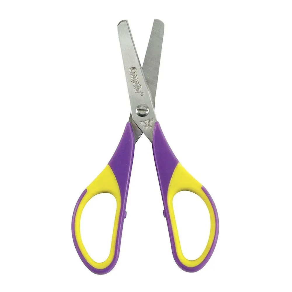 3x Crayola Childrens Creative School Art/Craft Blunt Tip Scissors Single Pair