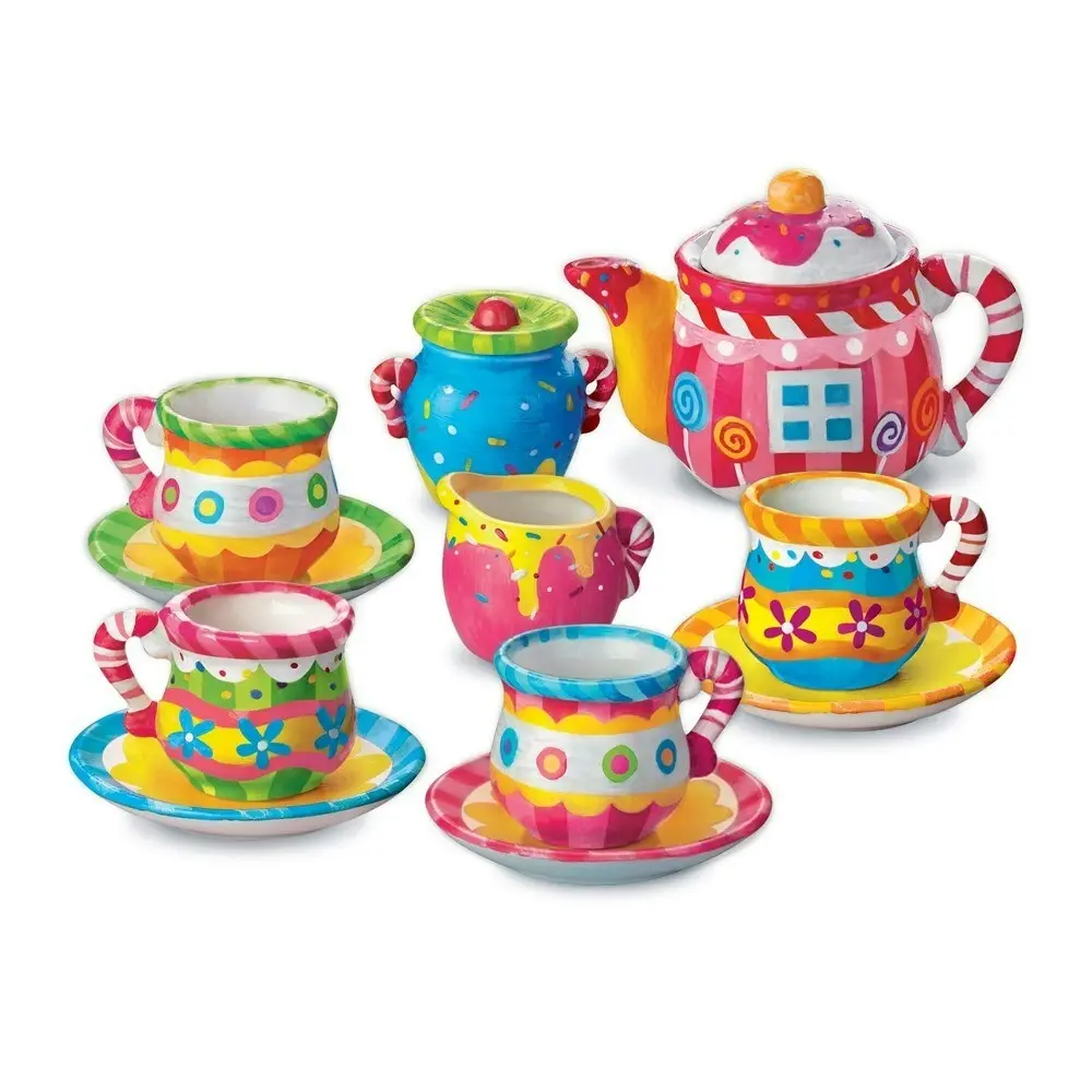 4M Creative Craft Paint Your Own Mini Tea Cup Set Kids/Children DIY Art 8y+