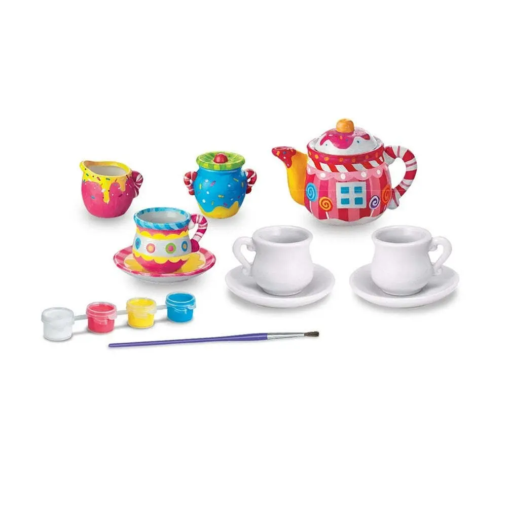 4M Creative Craft Paint Your Own Mini Tea Cup Set Kids/Children DIY Art 8y+