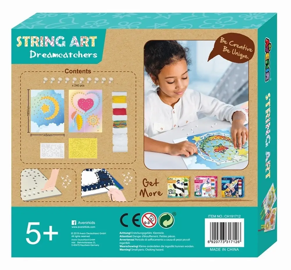 Avenir String Art Dream Catcher Kids/Children Craft Kit Fun Activity Toy 5y+