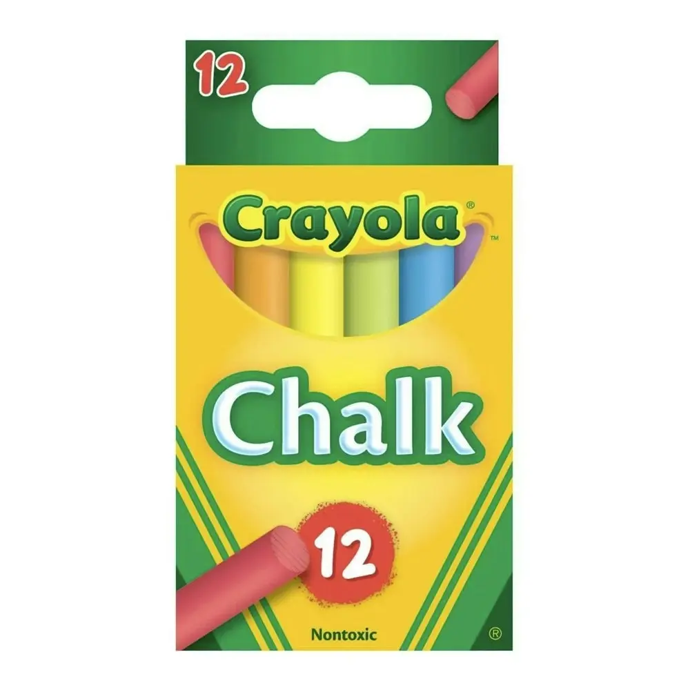 144pc Crayola Kids/Childrens Creative Blackboard Colouring Draw Chalk Set 36m+