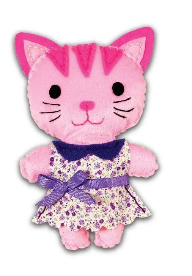 Avenir Sewing Fabric/Yarn Kitty Doll Creative Fun Art/Craft Kit Kids Toy 6y+