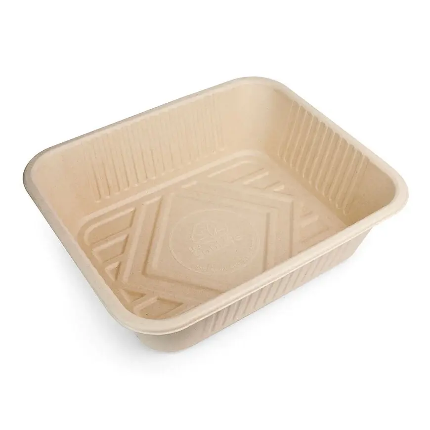 5pc Eco Soulife Harvest Compostable Large Party Serving Tray Set 32.5x27x7cm