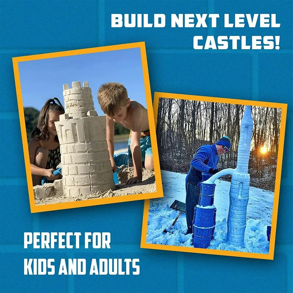 Create A Castle Starter Tower Mold Kit Sand/Snow Kids Beach Sandpit Play Toy 6y+