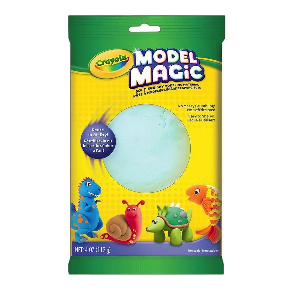 3x Crayola Kids/Childrens Creative Modeling Magic Squishy 113gms Aquamarine 36m+