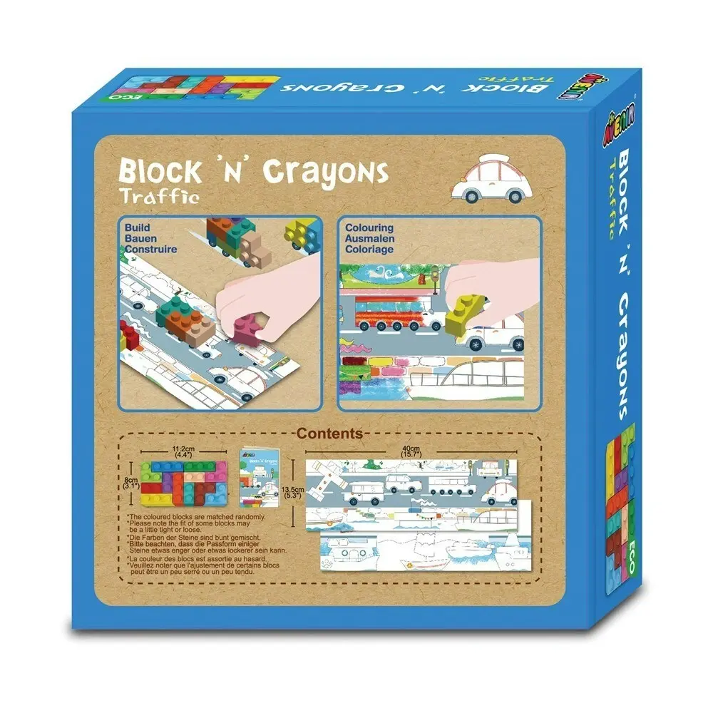 Avenir Blocks'n'Crayons Traffic Creativity Art/Craft Kids/Toddler Activity 3y+