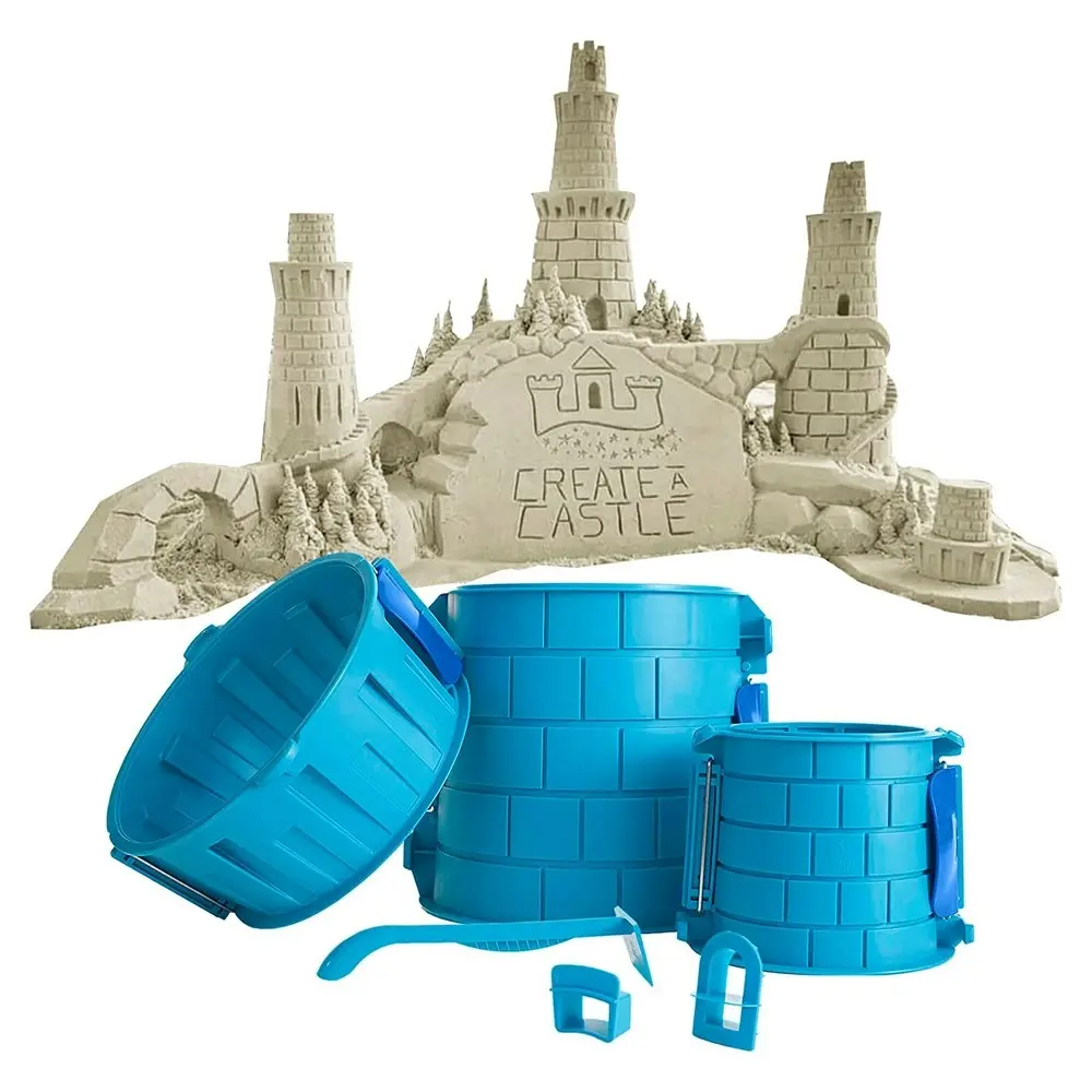 Create A Castle Pro Tower Mold Cylinder Kit Sand/Snow Kids Beach Sandpit Toy 6y+