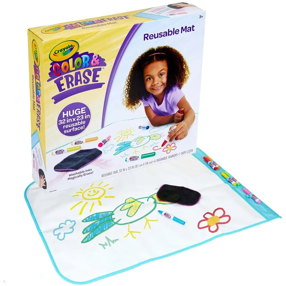 Crayola Color & Erase Drawing/Colouring/Painting Doodle Mat/Board For Kids 3+