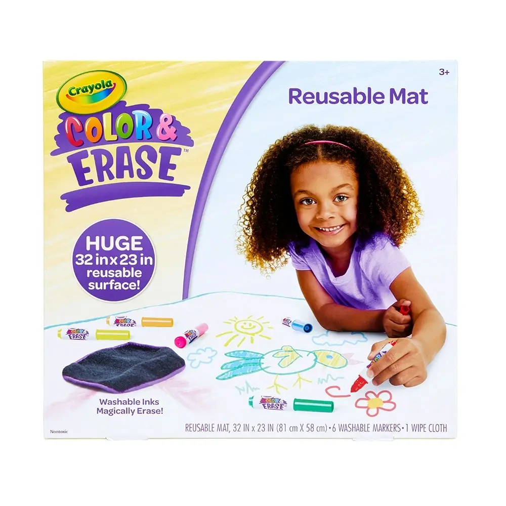 Crayola Color & Erase Drawing/Colouring/Painting Doodle Mat/Board For Kids 3+