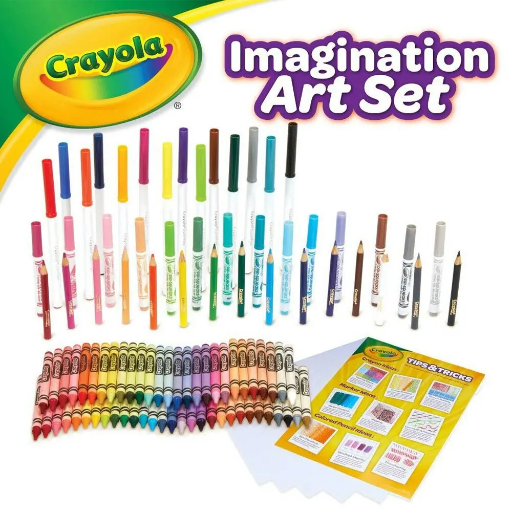 115pc Crayola Imagination Art Case Set w/ Crayons/Pencils/Markers For Kids 4+